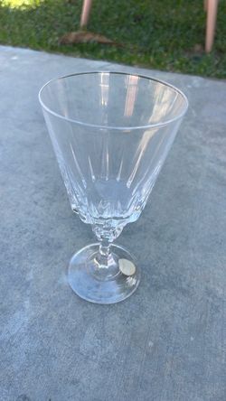 Clear Crystal Cut Glass Goblet princes house