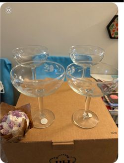 Set de 4  copas para margaritas