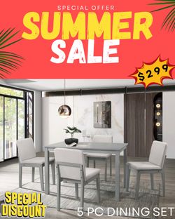 5 PC DINING TABLE