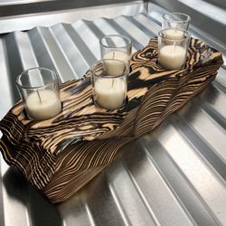 Shou Sugi Ban Votive Candle Holder