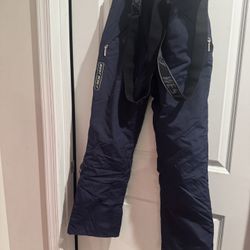 West Scout Men's Navy Ski Pants with Suspenders Size M