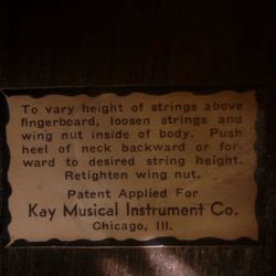 Vintage Kay Guitar 