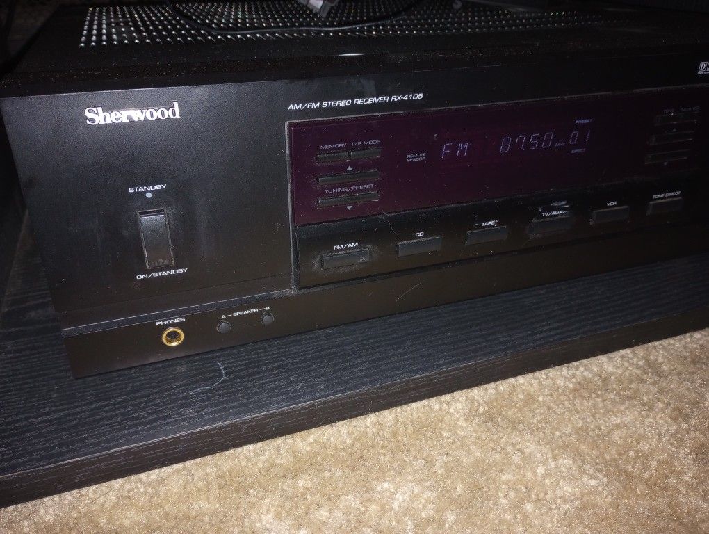 Sherwood Rx-4105 100 Watt Stereo Receiver Minty Condition With Working Remote
