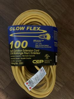 100ft extension cord.