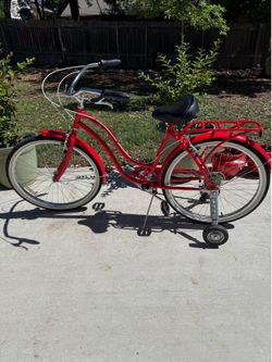 Red Swhinn bicycle