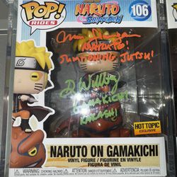 Naruto On Gamakichi Funko Pop Signed