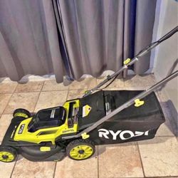 Lawnmower Riobi Electrica Bateria Y Cargador 18 in
