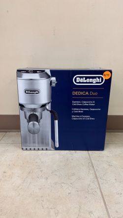DELONGHI DEDICA DUO ESPRESSO, CAPPUCCINO & COLD BREW COFFEE MAKER