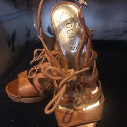 Guess Strappy Wedge Sandals/Woman’s Size 6