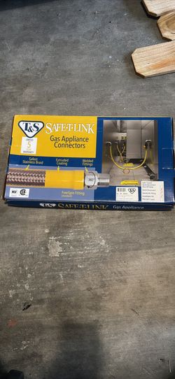 New T&S Safe-T-Link 3/4” x 48” Commercial Gas Appliance Connector Kit $150