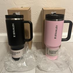 STANLEY’S - PINK/ BLACK & BLACK- W FLIP STRAW 