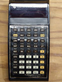Texas Instruments Electronic Calculator Ti Programmable 58 Solid State Software 