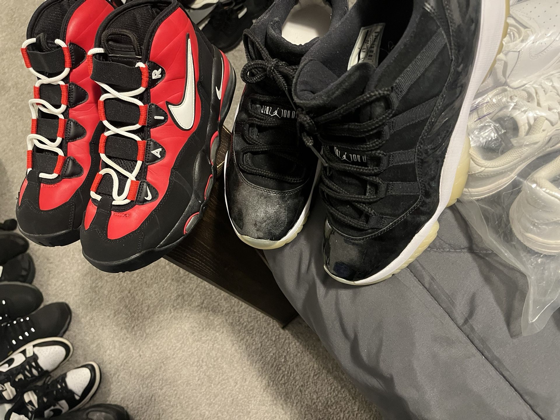 Size Jordan’s 11s 9.5 $85) And Nike’s$85) Size 9.5) Both PAIRS FOR $160.00