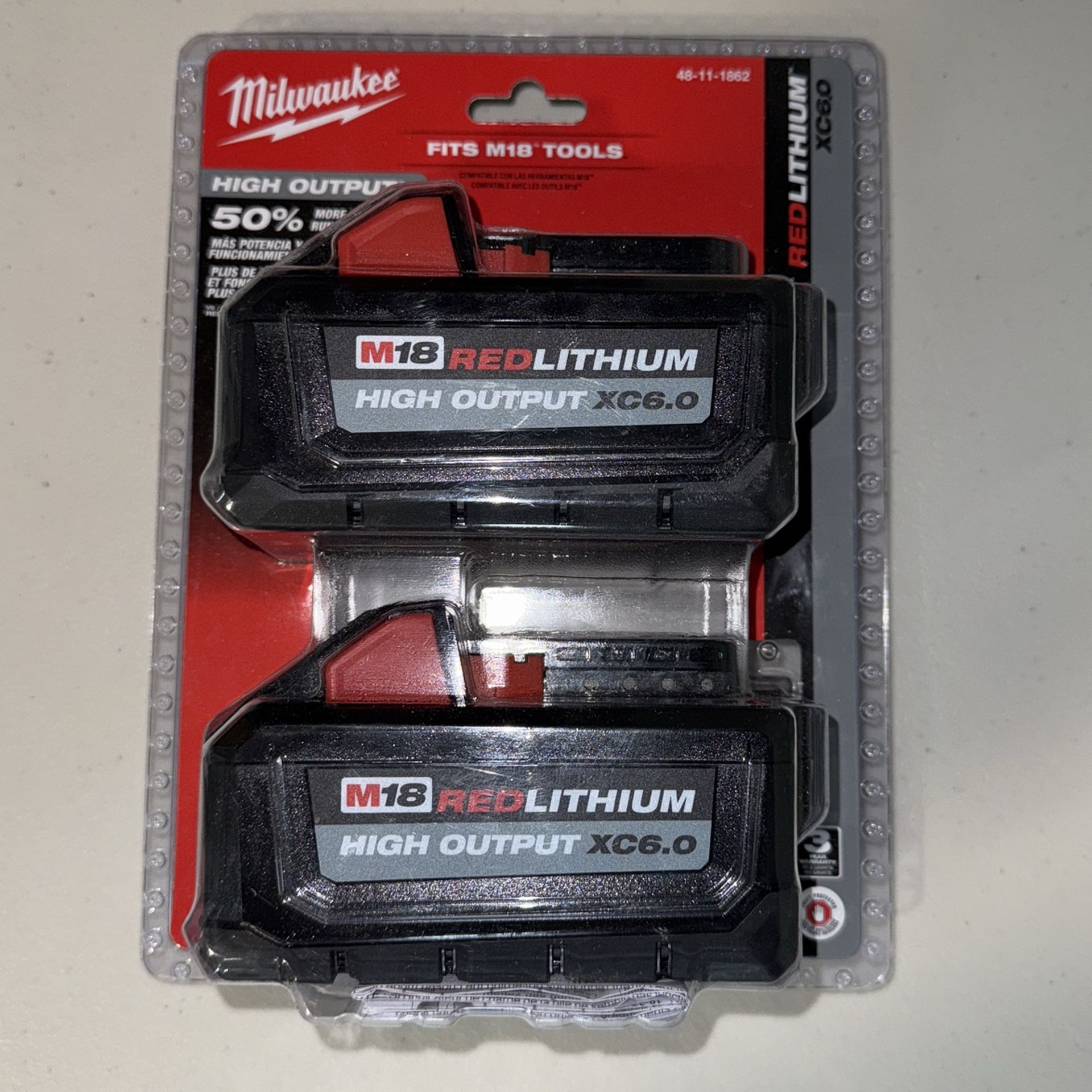Milwaukee high output 6.0 M 18 battery pack.