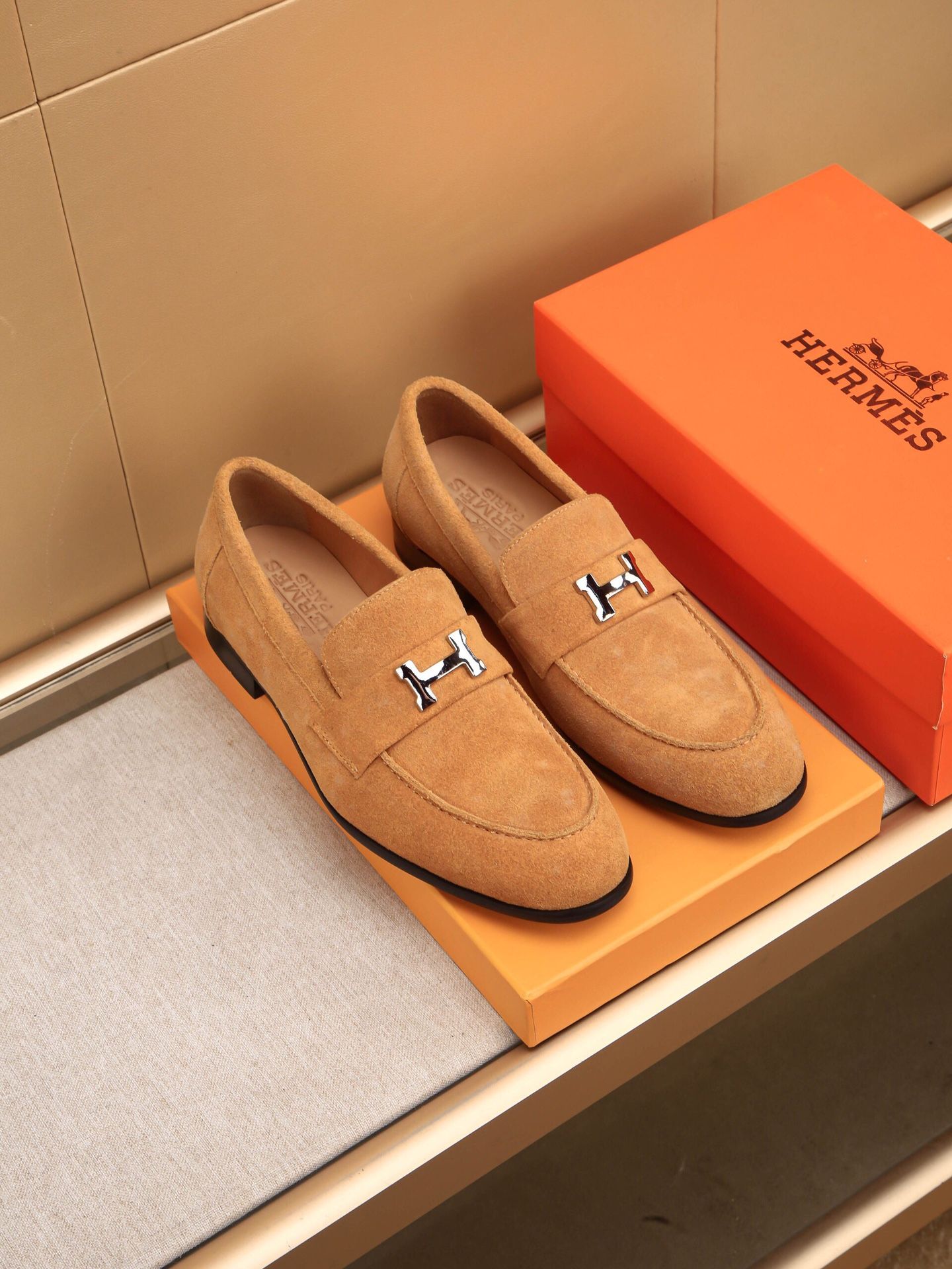 Hermes Men’s Leather Shoes With Box 2025 New