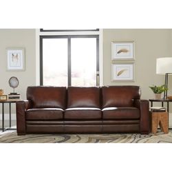 Luca Top Grain Leather Sofa $799.99