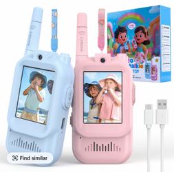 2 Pack Video Walkie Talkies for Kids