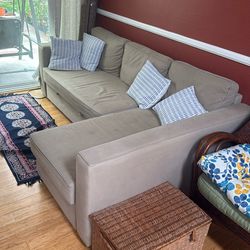 FRIHETEN Sleeper sectional,3 seat w/storage, Skiftebo dark Beige