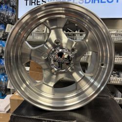 (Set of 4) Ultra 50 5 Spoke 15x7 5x5.5" -6mm Machined Wheels Rims 15" Inch