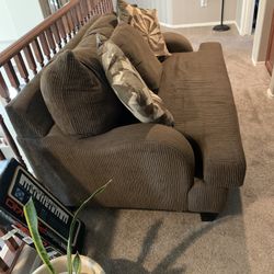 Brown Loveseat Couch