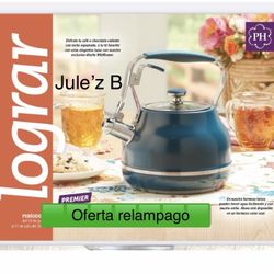 Princess House. Cafetera Azul De 2.5 Qts Nueva En Su Caja 