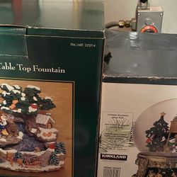 SNOW GLOBE, CHASING CHRISTMAS LIGHTS, LARGE WOODEN WALL SHELF