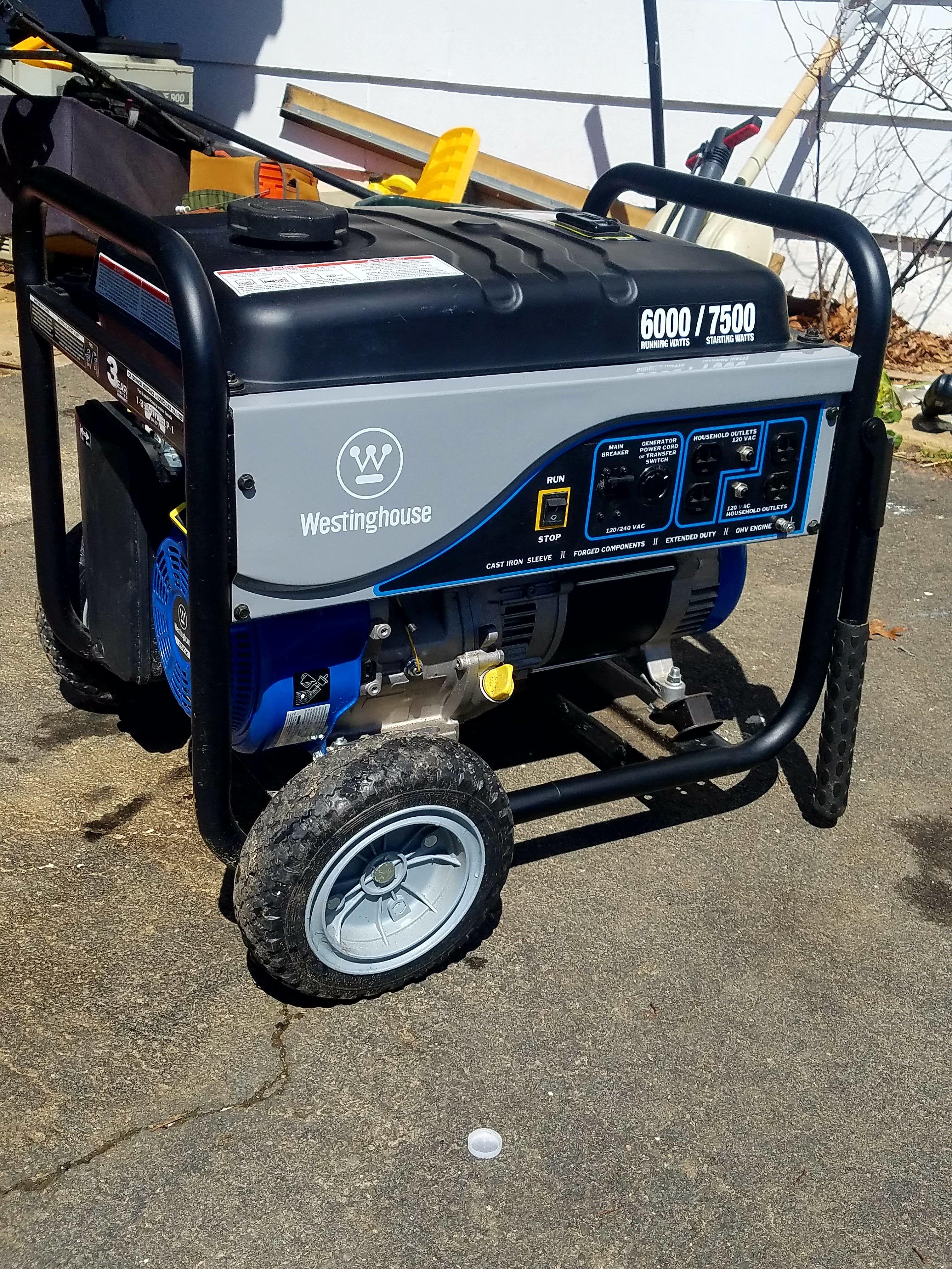 Heavy-Duty Westinghouse WH6000S Portable Generator
