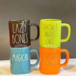 Rae Dunn Halloween mugs set of 4 