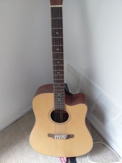 Acoustic guitar Best offer when you show up Not looking to trade cash no cash apps Do not message us after 8pm