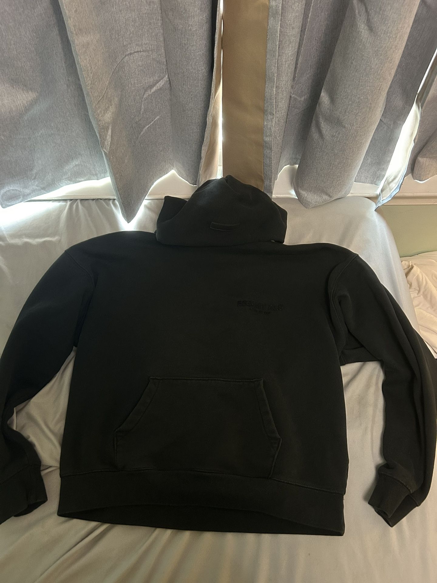 Black Essentials Hoodie  