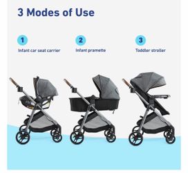 Graco Modes Trio Travel System, Hemlock, Black 六