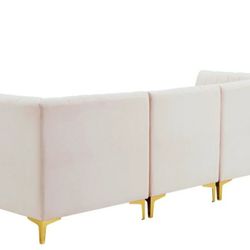 Alina Velvet Pink Modular Sectional

