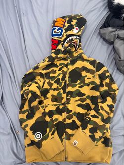 Yellow bape hoodie