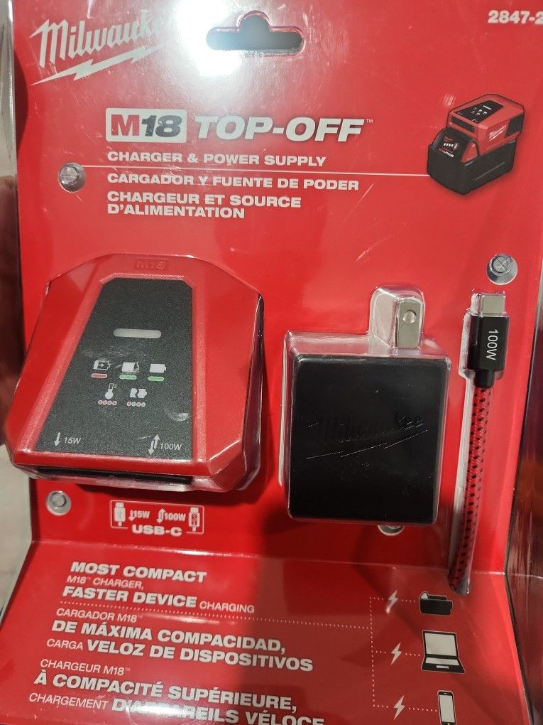 Milwaukee M18 Top Off Charger And Power  Supply