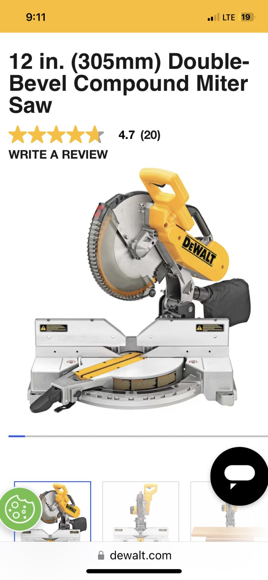 12 in. (305mm) Double-Bevel Compound Miter Saw