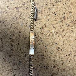 14k Cuban Gold Bracelet With Name I’d 