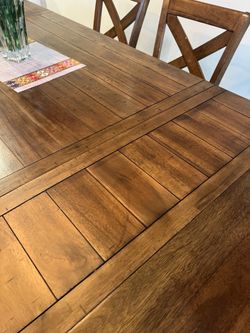 Solid Wood high Dining Table Set – Extendable
