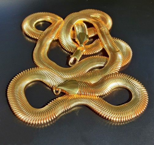 24 Inch Gold Filled Herringbone Chain Necklace 8MM