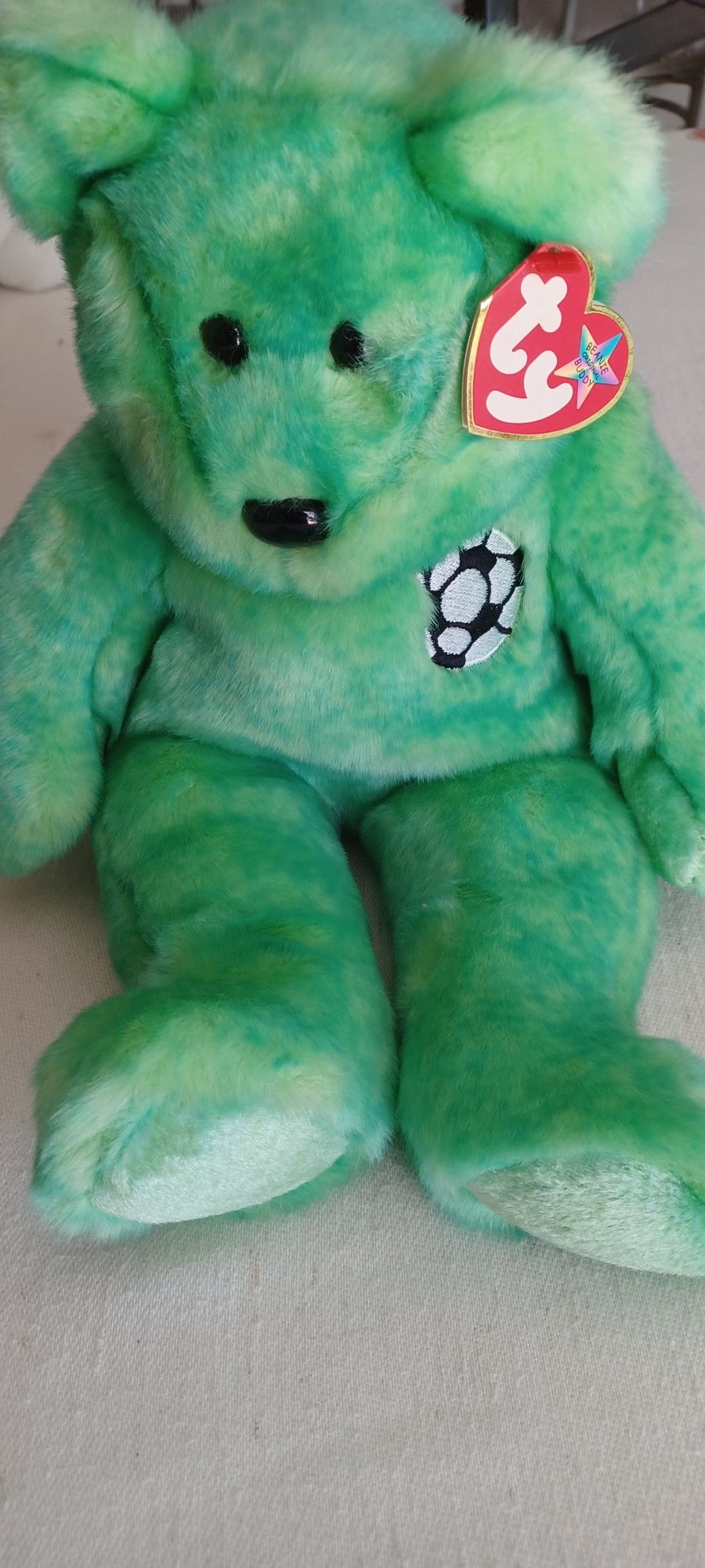 Ty Beanie Buddies Kicks Bear Beanie Babies