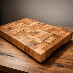 End Grain White Oak Cutting Board