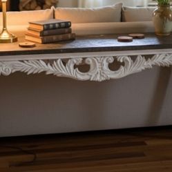 Mesa rustica base de piedra