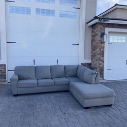 2 Piece Grey Sectional Ashley Furniture 