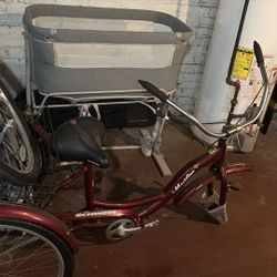 Adult tricycle With Back Basket. 