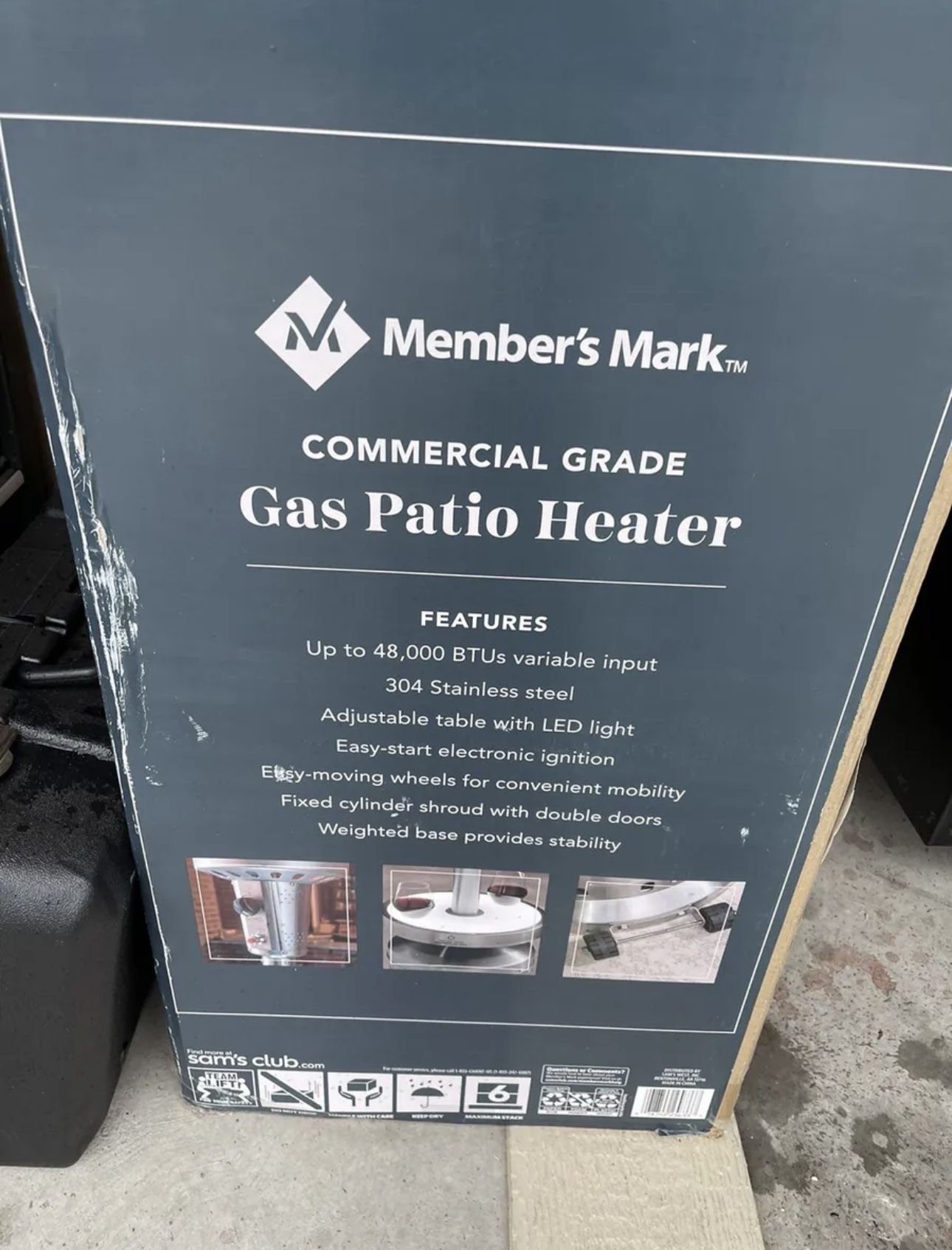 Members Mark Commercial Grade Gas Patio Heater for Sale in Indianapolis