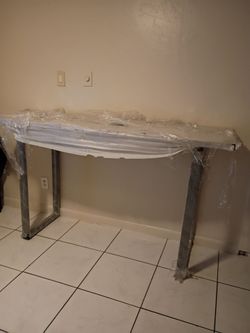 Console Table with Metal Legs