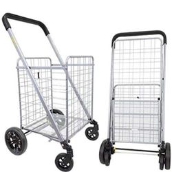 Cruiser Cart Deluxe 2 Shopping Grocery Rolling 