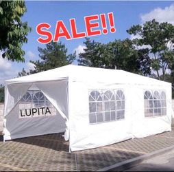 10x20 White Canopy Gazebo Wedding Party Tent Canopy With 4 Windows & 2 Sidewalls -6 (FOR SALE)/c@rp@