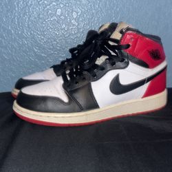 Air Jordan 1 Retro High OG GS 'Black Toe' Size 6Y