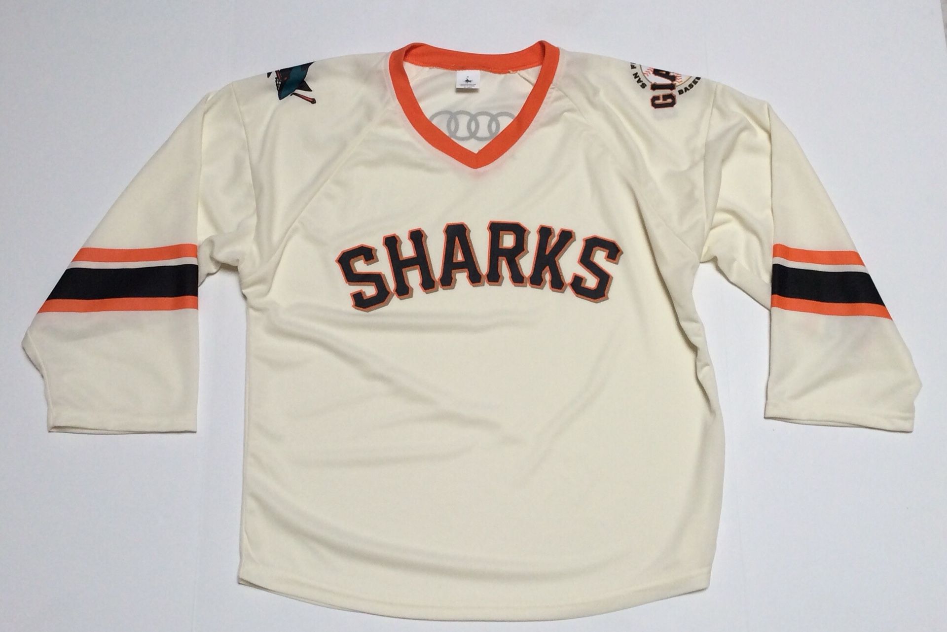 San Jose Sharks San Francisco Giants SGA Audi Hockey Jersey Cream SF MLB  NHL for Sale in San Jose, CA - OfferUp