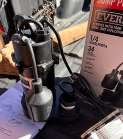 Everbilt 1/4 HP Aluminum Sump Pump Tether Switch